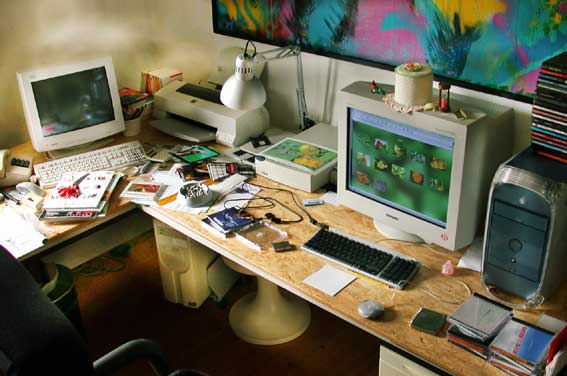 The desktop of a creative mind